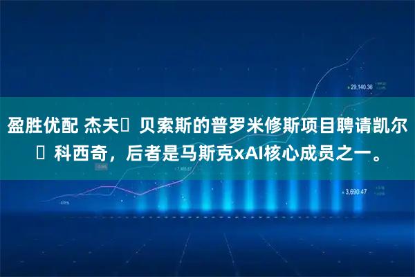 盈胜优配 杰夫・贝索斯的普罗米修斯项目聘请凯尔・科西奇，后者是马斯克xAI核心成员之一。